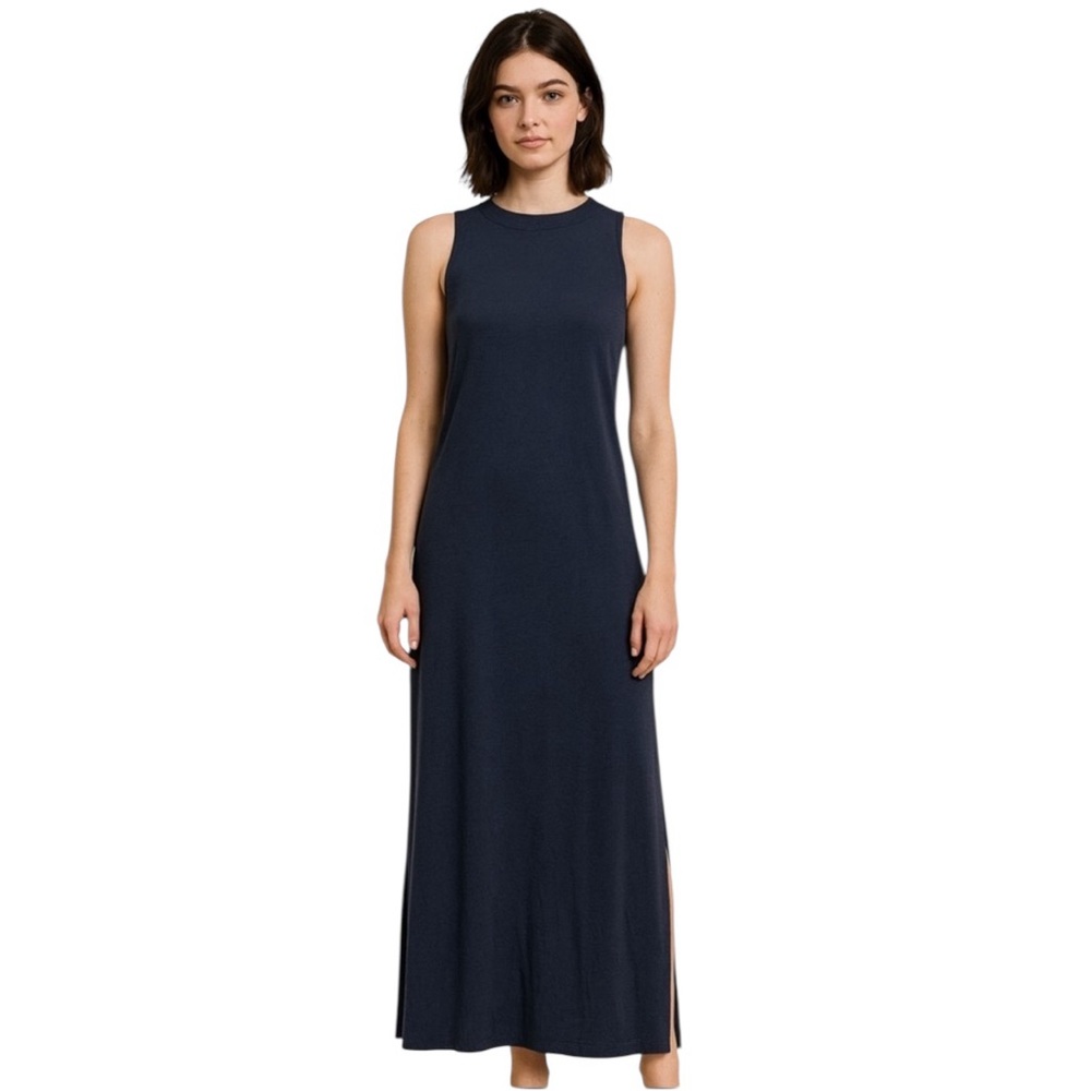 NWT! J. Jill Classic Navy Wearever Maxi A-Line Tank Dress Maxi Dress